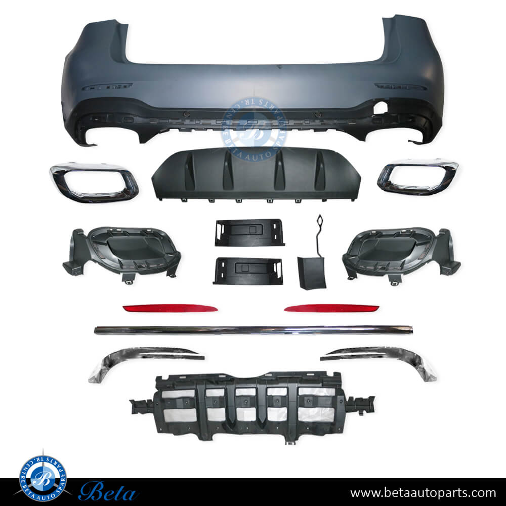 Rear Bumper Normal AMG with ACC and Park Assist for Mercedes GLC-Class W253 2020-2022 models, Part Number 2538800007 Rear Bumper Normal AMG with ACC and Park Assist for Mercedes GLC-Class W253 2020-2022 models, Part Number 2538800007